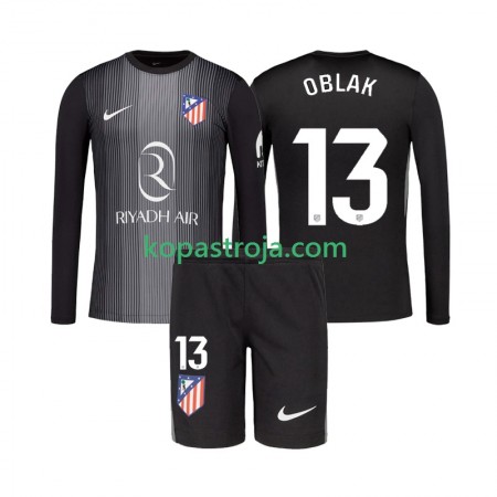 Billiga Fotbollströjor Atlético Madrid Jan Oblak 13 Målvakt Barn Borta tröja 2025/26 Långärmad
